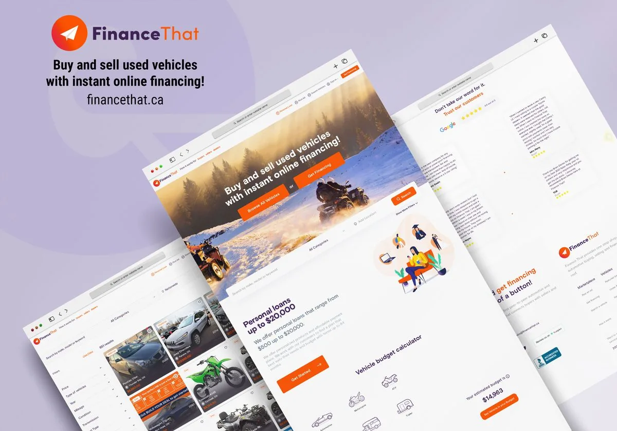 FinanceThat — Vehicle Marketplace — full case study