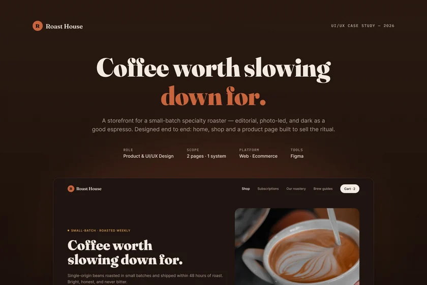 Roast House — Specialty Coffee