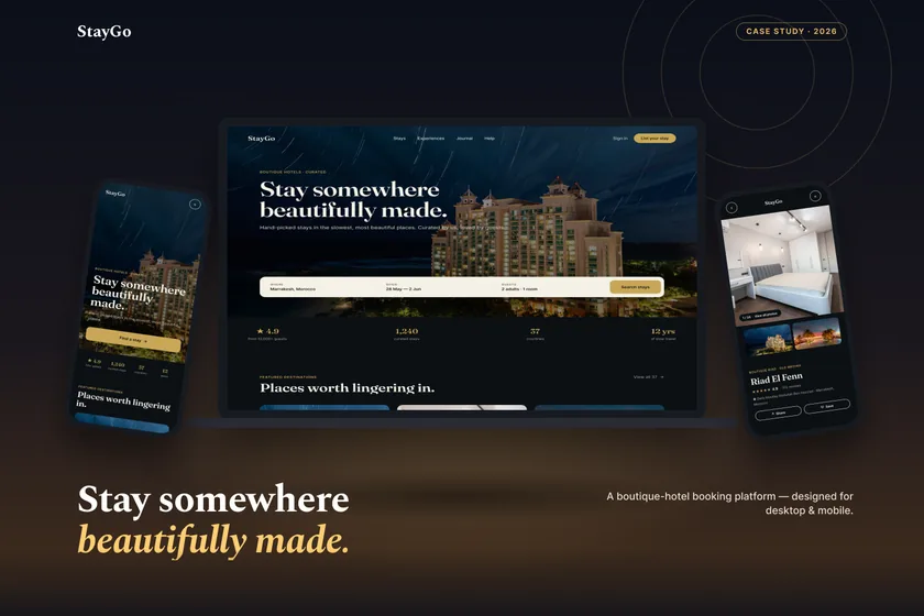 StayGo — Boutique Hotel Booking